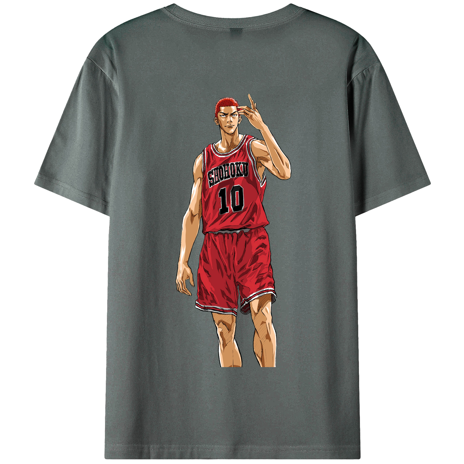 SLAM DUNK／スラムダンク 綿100％半袖Tシャツ（背面プリント）